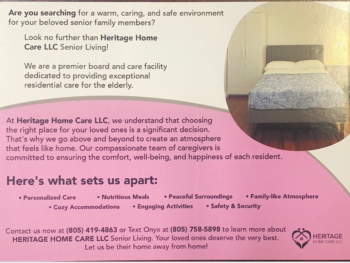 Gallery Image for HERITAGE HOME CARE in Camarillo, CA
